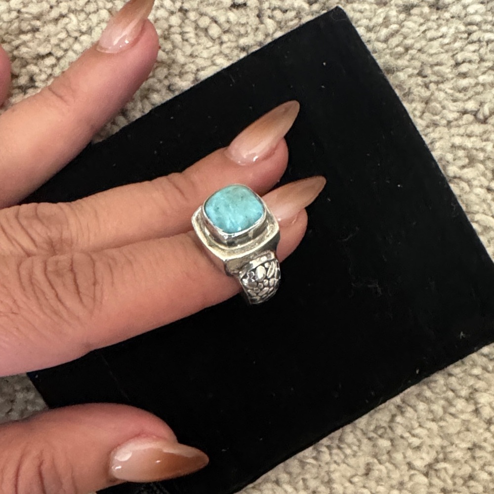 Caribbean Larimar Ring